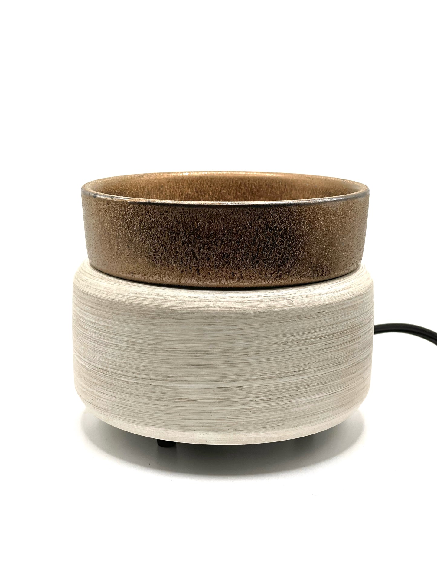 White washed Bronze 2 In 1 Warmer